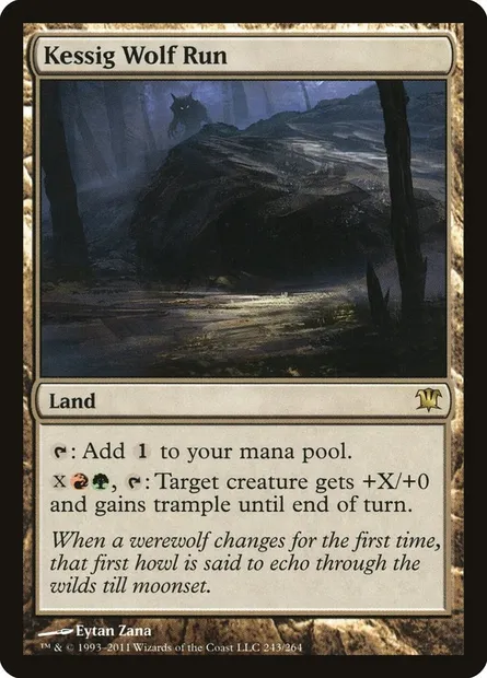 Kessig Wolf Run, Magic card ISD 243 — Innistrad set