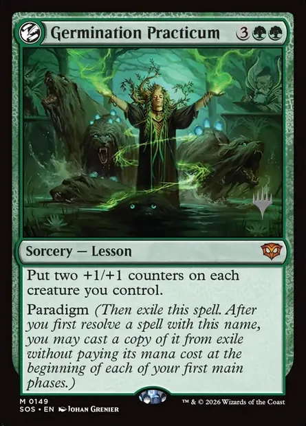 Germination Practicum, Magic card PSOS 149p — Secrets of Strixhaven Promos set