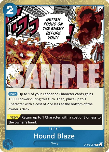 Hound Blaze, One Piece card OP05-057 — AWAKENING OF THE NEW ERA set
