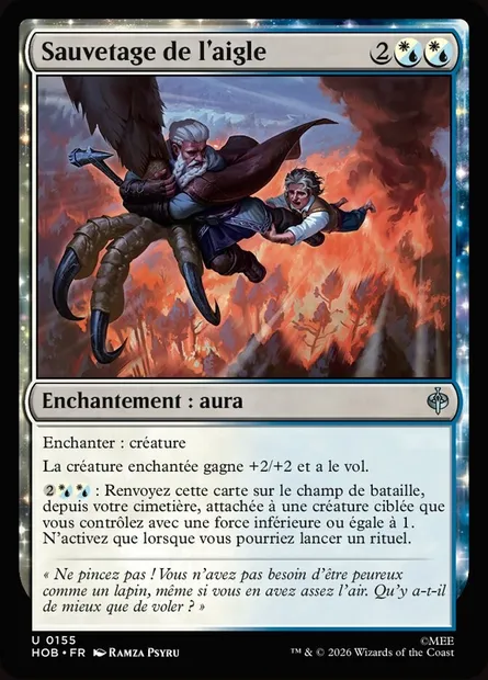 Sauvetage de l'aigle, carte Magic HOB 155 — extension The Hobbit