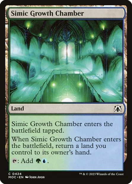Simic Growth Chamber, Magic card MOC 424 — March of the Machine Commander set