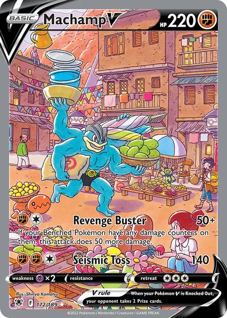 Machamp V, Pokémon card ASR 172 — Astral Radiance set