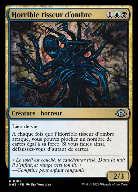 Horrible tisseur d'ombre, carte Magic MH3 188 — extension Modern Horizons 3