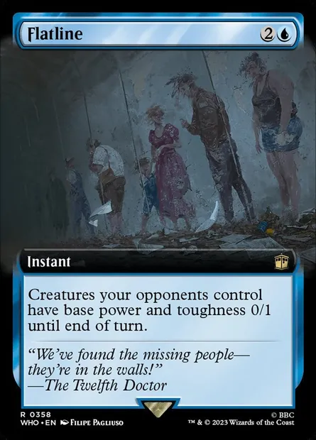 À plat, carte Magic WHO 358 — extension Doctor Who