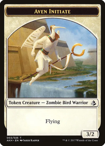 Aven Initiate, Magic card TAKH 3 — Amonkhet Tokens set