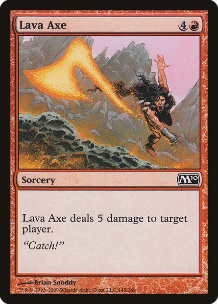 Lava Axe, Magic card M10 145 — Magic 2010 set