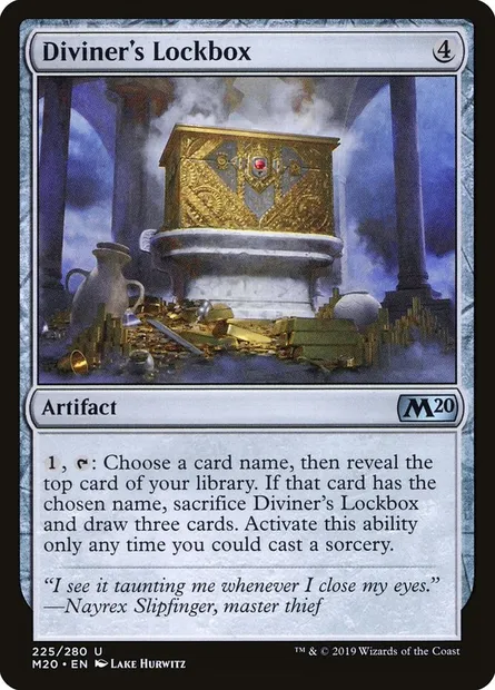 Diviner's Lockbox, Magic card M20 225 — Core Set 2020 set