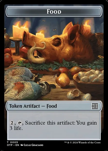 Food, carte Magic TOTP 5 — extension Breaking News Tokens