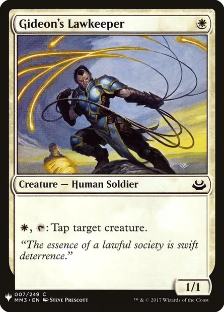 Gardeloi de Gideon, carte Magic PLST MM3-7 — extension The List