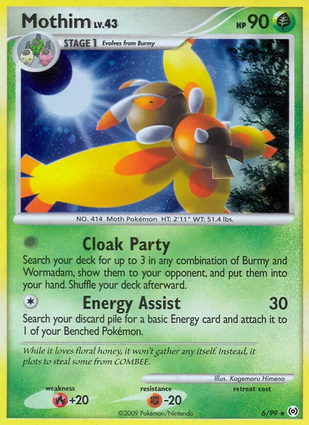 Mothim, Pokémon card AR 6 — Arceus set
