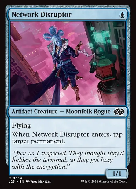 Network Disruptor, Magic card J25 334 — Foundations Jumpstart set