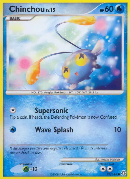 Chinchou, Pokémon card LA 87 — Legends Awakened set