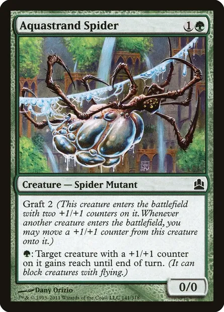 Aquastrand Spider, Magic card CMD 141 — Commander 2011 set