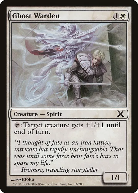 Ghost Warden, Magic card 10E 16 — Tenth Edition set