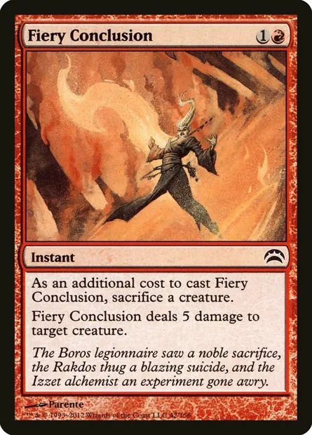Fiery Conclusion, Magic card PC2 42 — Planechase 2012 set