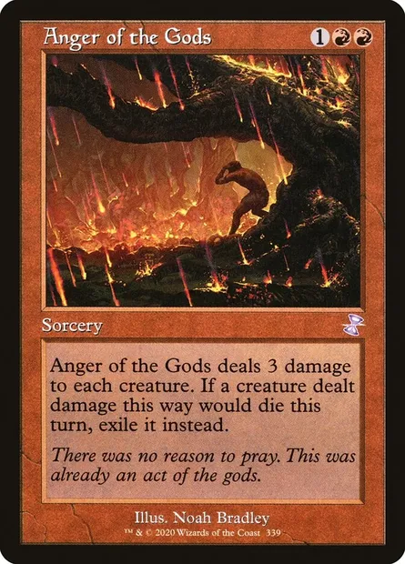 Anger of the Gods, Magic card TSR 339 — Time Spiral Remastered set