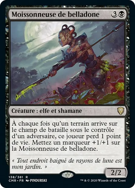 Moissonneuse de belladone, carte Magic CMR 138 — extension Commander Legends