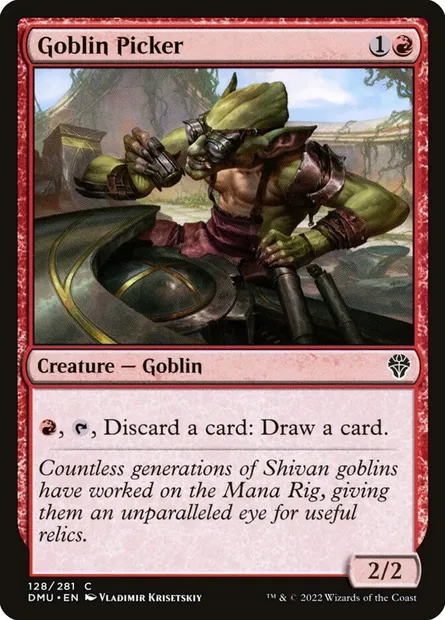 Goblin Picker, Magic card DMU 128 — Dominaria United set
