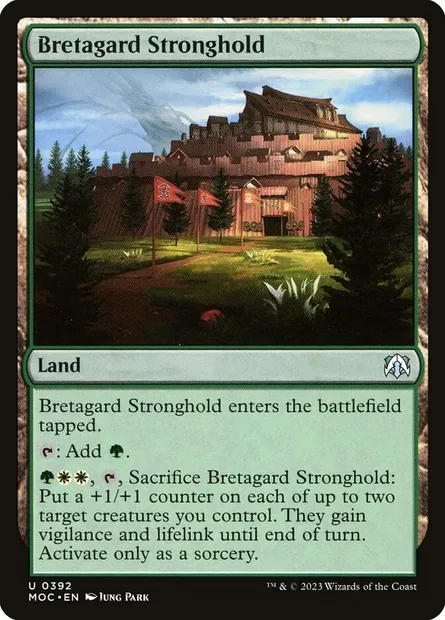Bretagard Stronghold, Magic card MOC 392 — March of the Machine Commander set