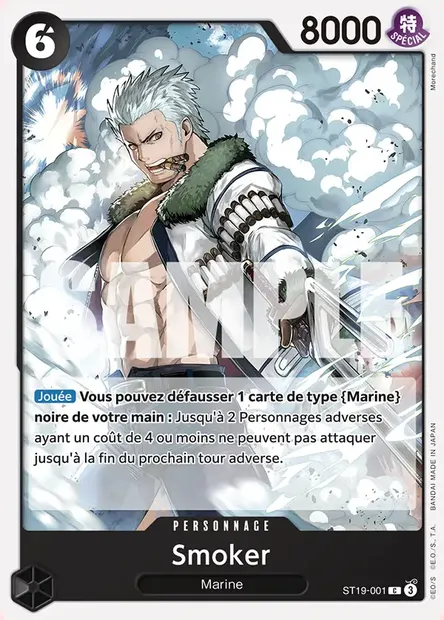 Smoker, carte One Piece ST19-001 — extension NOIR Smoker
