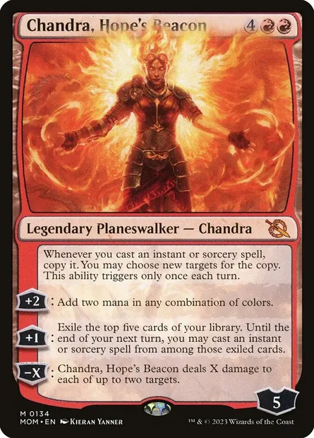 Chandra, Hope's Beacon, Magic card MOM 134 — March of the Machine set