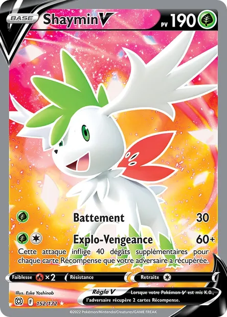 Shaymin V, carte Pokémon BRS 152 — extension Stars Étincelantes