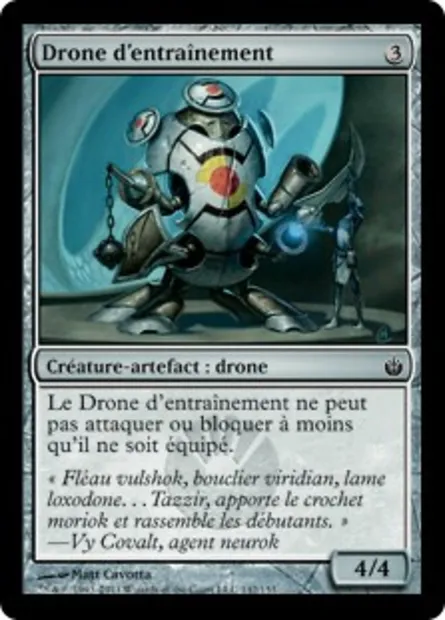 Drone d'entraînement, carte Magic MBS 142 — extension Mirrodin assiégé