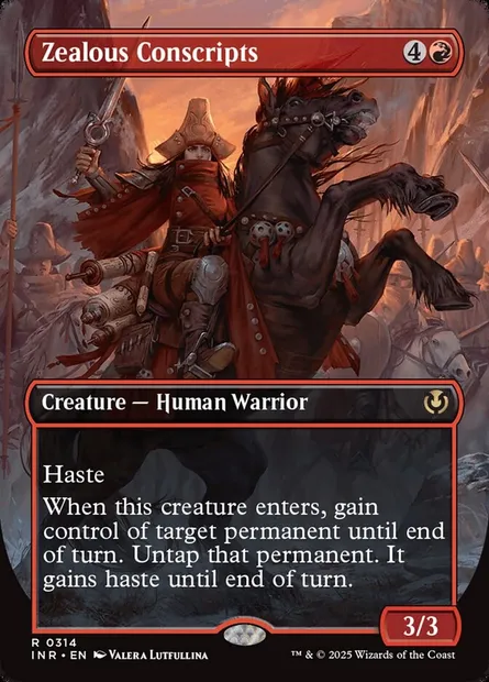 Conscrits zélés, carte Magic INR 314 — extension Innistrad Remastered