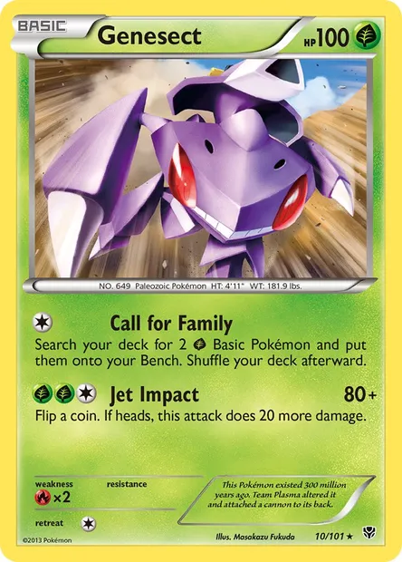 Genesect, Pokémon card PLB 10 — Plasma Blast set