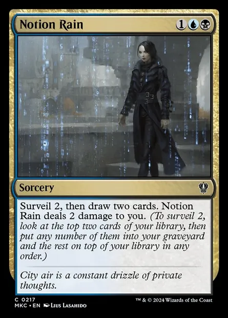 Notion Rain, Magic card MKC 217 — Murders at Karlov Manor Commander set