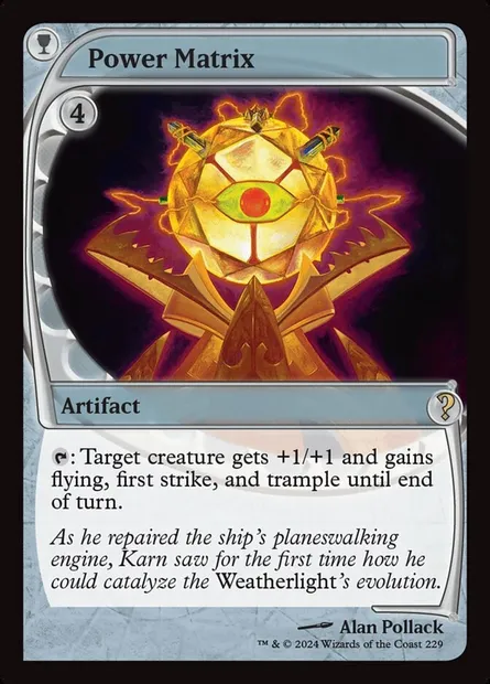Matrice de puissance, carte Magic MB2 229 — extension Mystery Booster 2