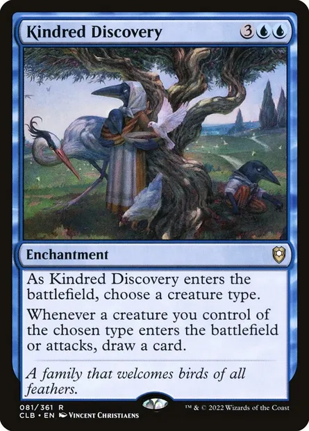 Kindred Discovery, Magic card CLB 81 — Commander Legends: Battle for Baldur's Gate set