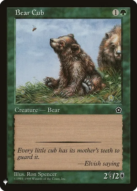 Bear Cub, Magic card P 02-123 — The List set