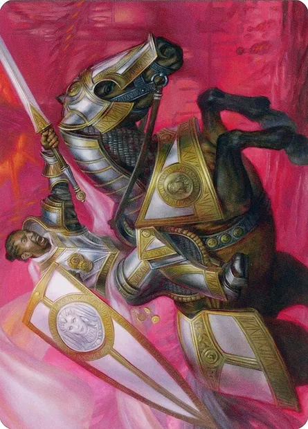 Sigiled Sentinel // Sigiled Sentinel, Magic card AMOM 9 — March of the Machine Art Series set