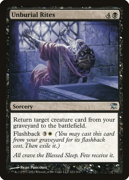 Unburial Rites, Magic card ISD 122 — Innistrad set