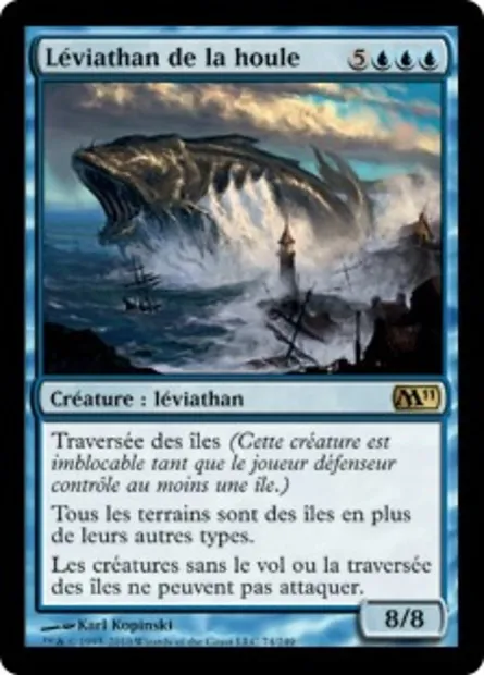 Léviathan de la houle, carte Magic M11 74 — extension Magic 2011
