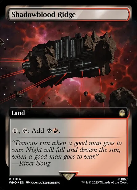 Shadowblood Ridge, Magic card WHO 1104 — Doctor Who set