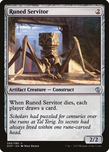 Runed Servitor, Magic card DDP 66 — Duel Decks: Zendikar vs. Eldrazi set