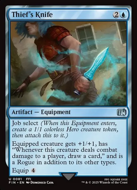 Thief's Knife, Magic card FIN 81 — Final Fantasy set