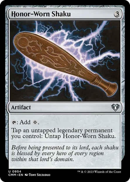Honor-Worn Shaku, Magic card CMM 954 — Commander Masters set
