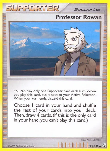Professor Rowan, Pokémon card SW 123 — Secret Wonders set