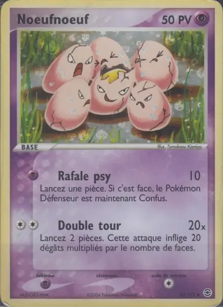 Noeufnoeuf, carte Pokémon RG 33 — extension EX Rouge Feu & Vert Feuille