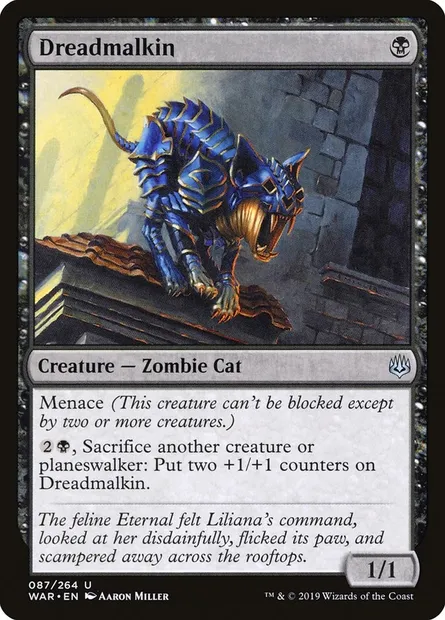 Dreadmalkin, Magic card WAR 87 — War of the Spark set