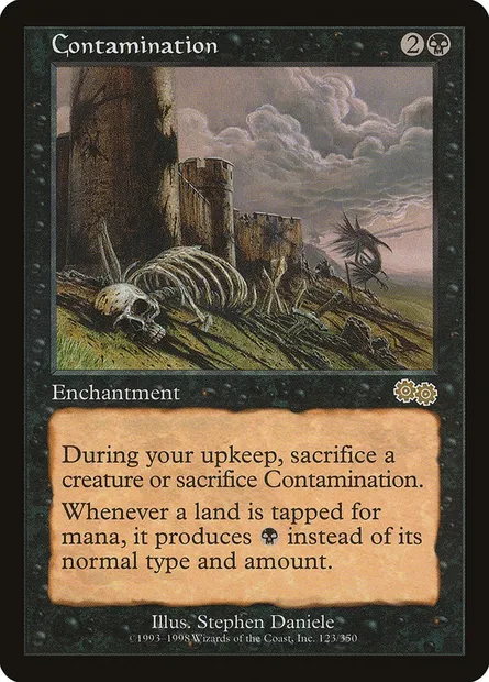 Contamination, Magic card USG 123 — Urza's Saga set