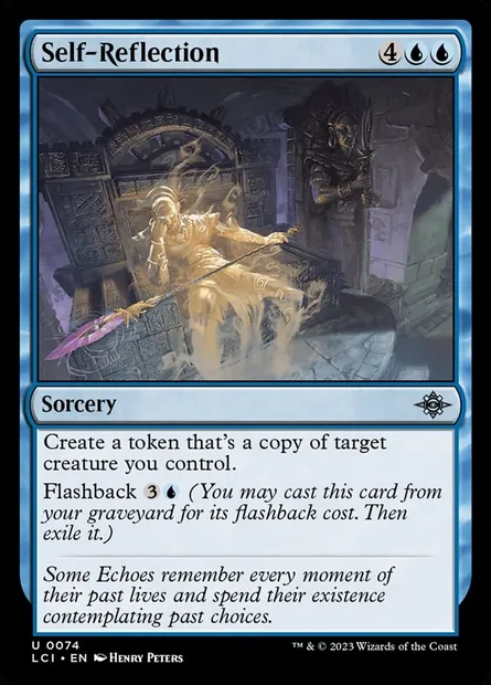 Self-Reflection, Magic card LCI 74 — The Lost Caverns of Ixalan set