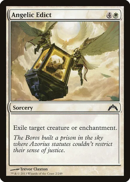 Angelic Edict, Magic card GTC 2 — Gatecrash set