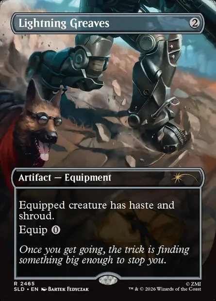 Lightning Greaves, Magic card SLD 2465 — Secret Lair Drop set