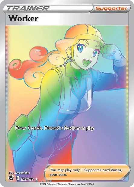 Worker, Pokémon card SIT 209 — Silver Tempest set
