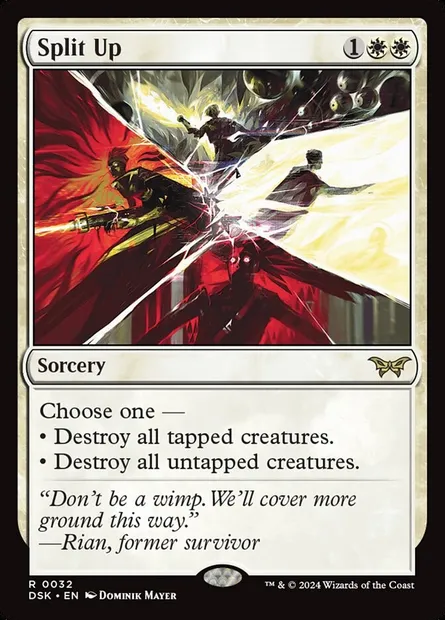 Split Up, Magic card DSK 32 — Duskmourn: House of Horror set