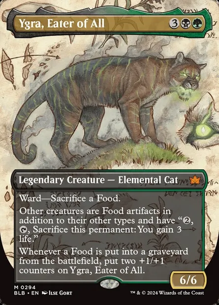 Ygra, Eater of All, Magic card BLB 294 — Bloomburrow set